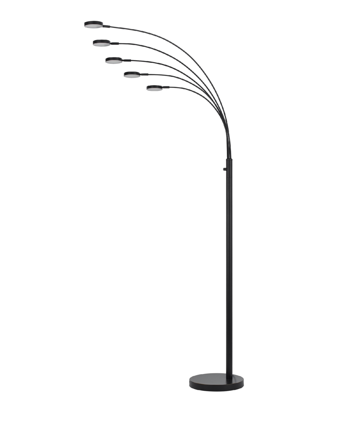 Cal Lighting 82" Height Metal Arc Floor Lamp In Dark Bronze