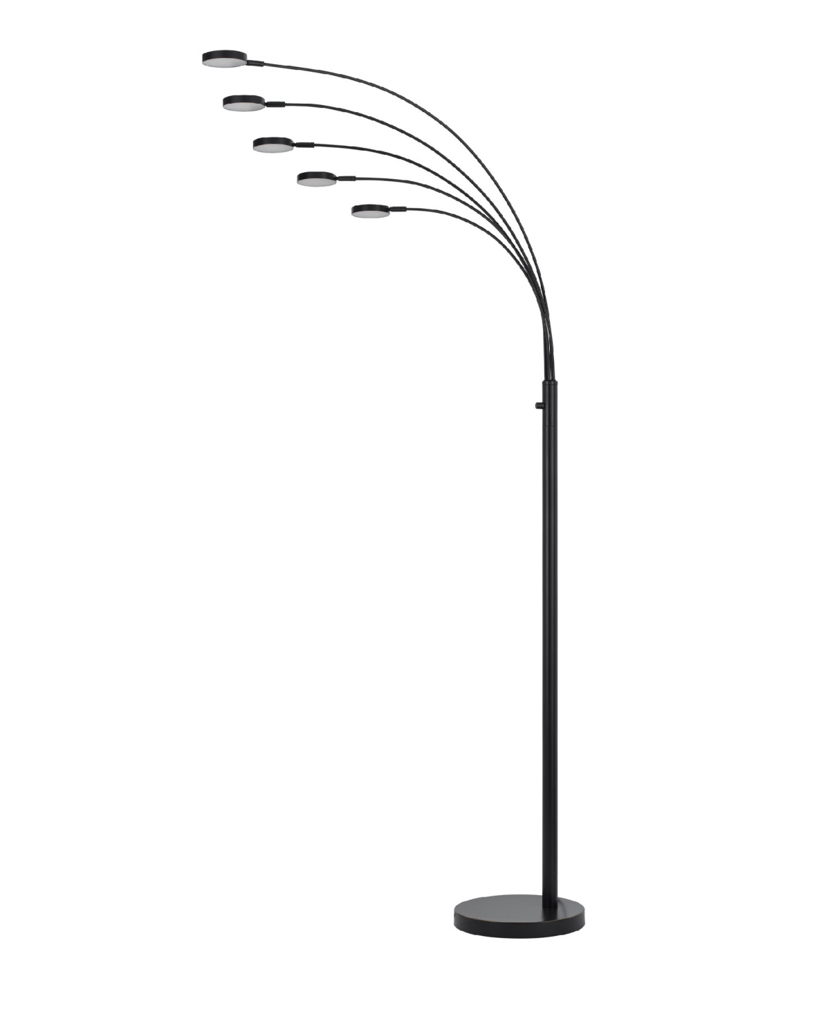 Shop Cal Lighting 82" Height Metal Arc Floor Lamp In Dark Bronze