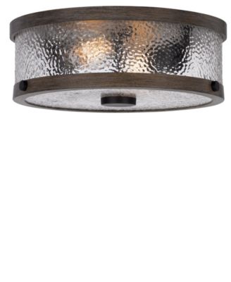Mateo 4.5" Height Metal and Glass Semi Flush Mount