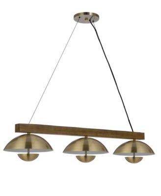 Lakeland 8.75" Height Metal and Wood Island Chandelier
