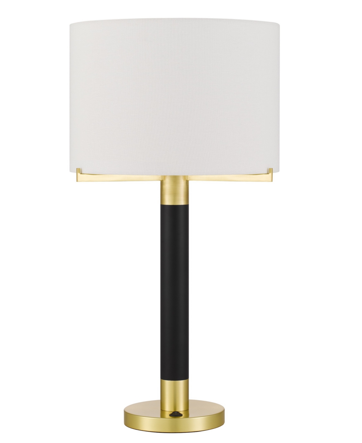 Cal Lighting Goldston 27.5" Height Metal Table Lamp In Antique Brass,black