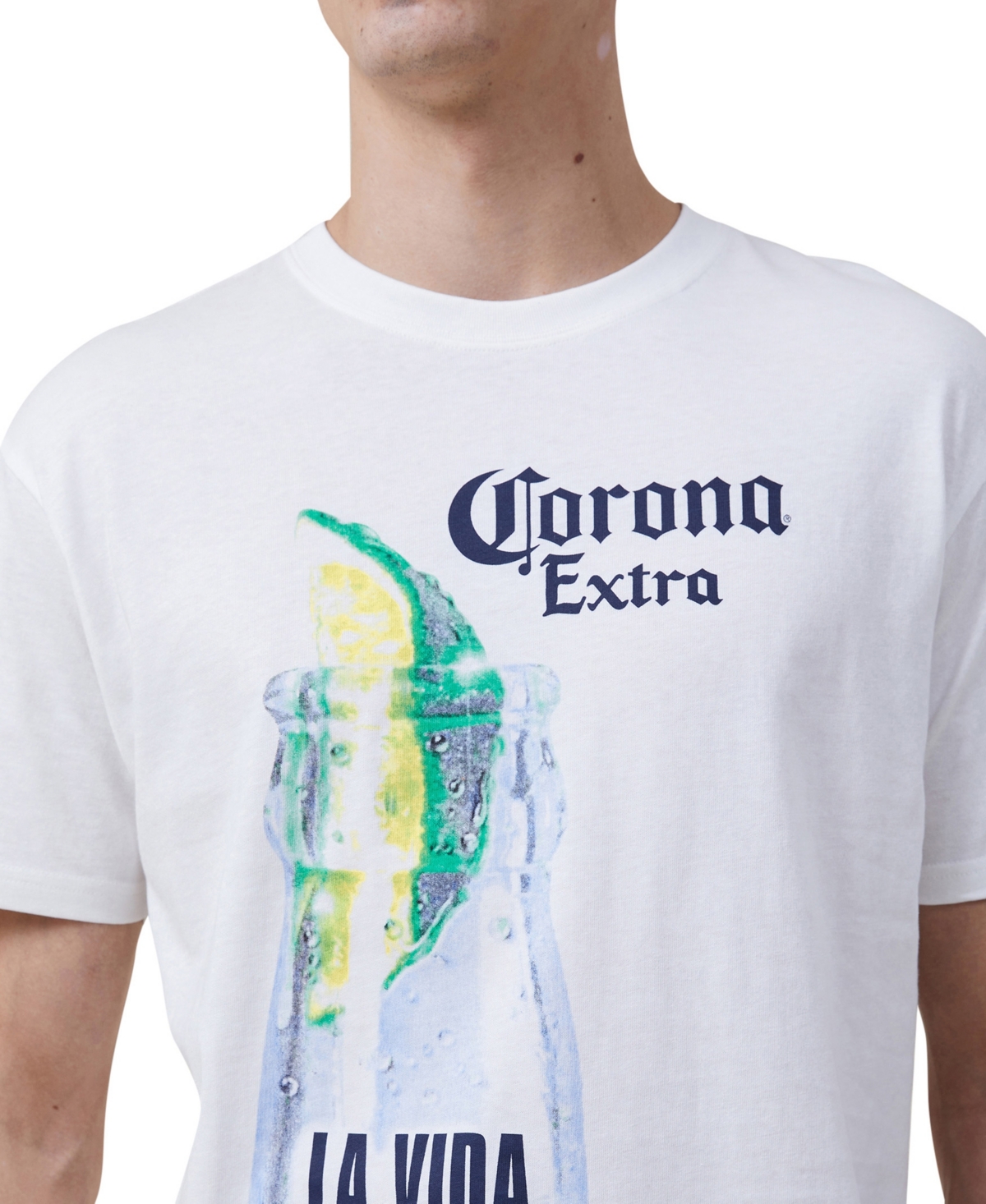 Cotton On Men's Corona Premium Loose Fit T-shirt - Corona - La Vida Nas Fi 1