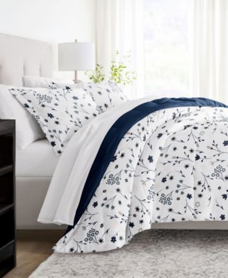 Forget Me Not Reversible Comforter Set, King/California King