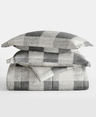 Ultra Soft Gingham 3-Pc. Comforter Set, Queen