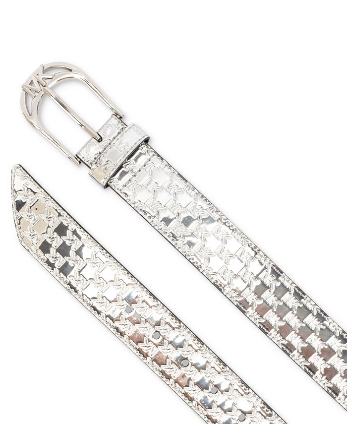 Michael Kors Women's Metallic Logo Belt Macy's