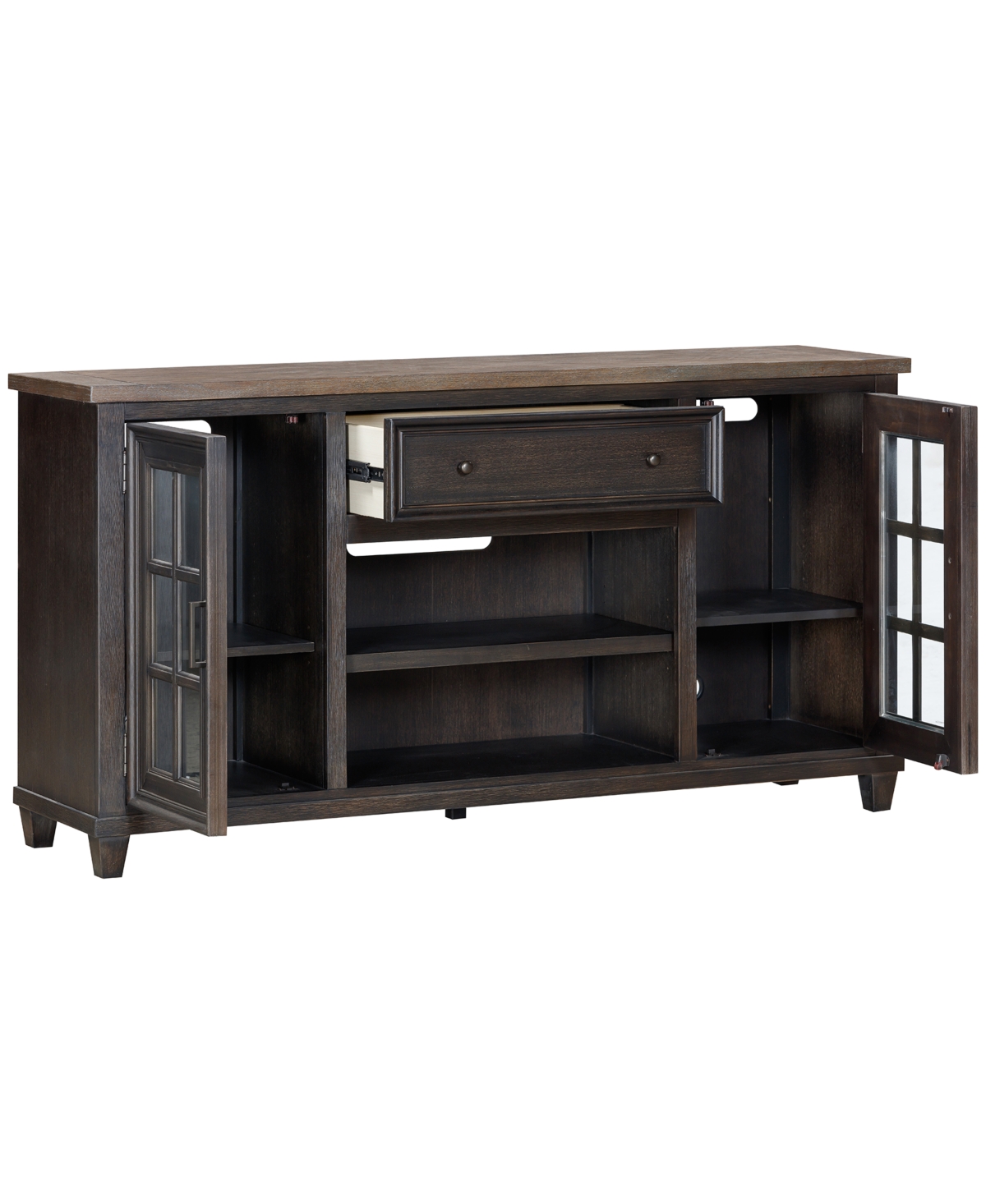Shop Macy's 65" Dawnwood Tv Console In Wheat