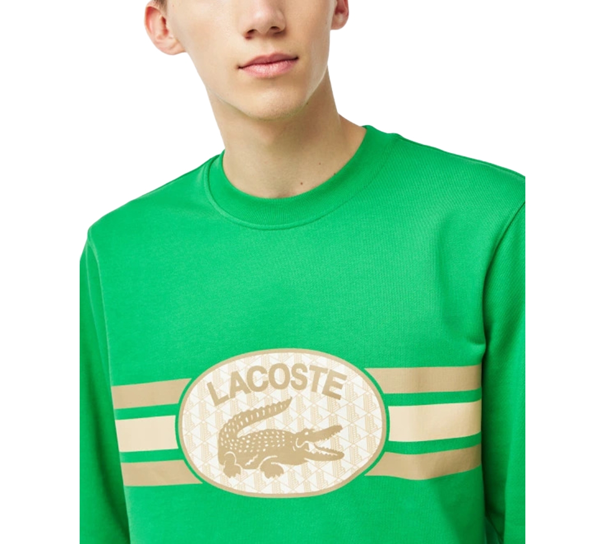 LACOSTE MEN'S CLASSIC-FIT LOGO-PRINT FRENCH TERRY SWEATSHIRT