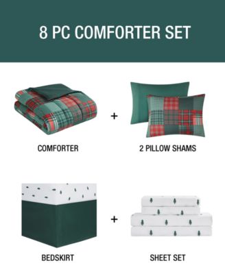 Holiday Patchwork 8-Pc. Comforter Set