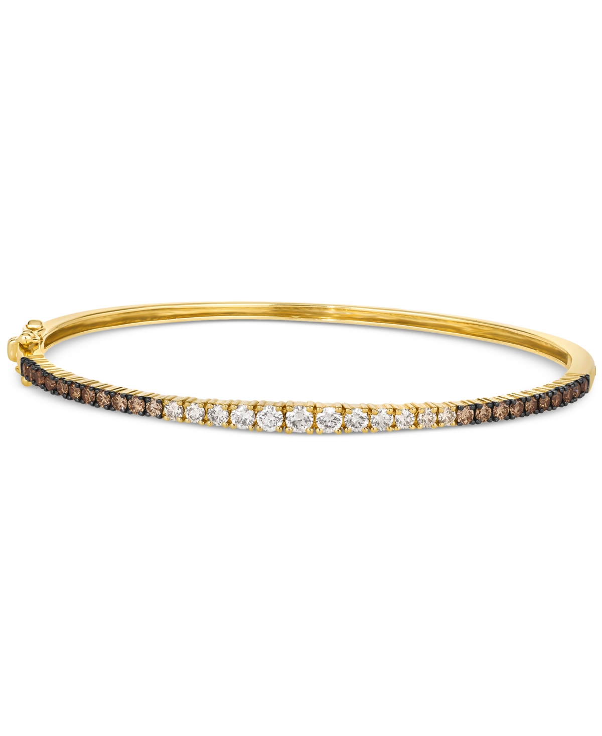 Le Vian Ombre Chocolate Ombre Diamond Bangle Bracelet (1-1/3 Ct. T.w.) In 14k Gold (also Available In Rose G In K Honey Gold Bangle