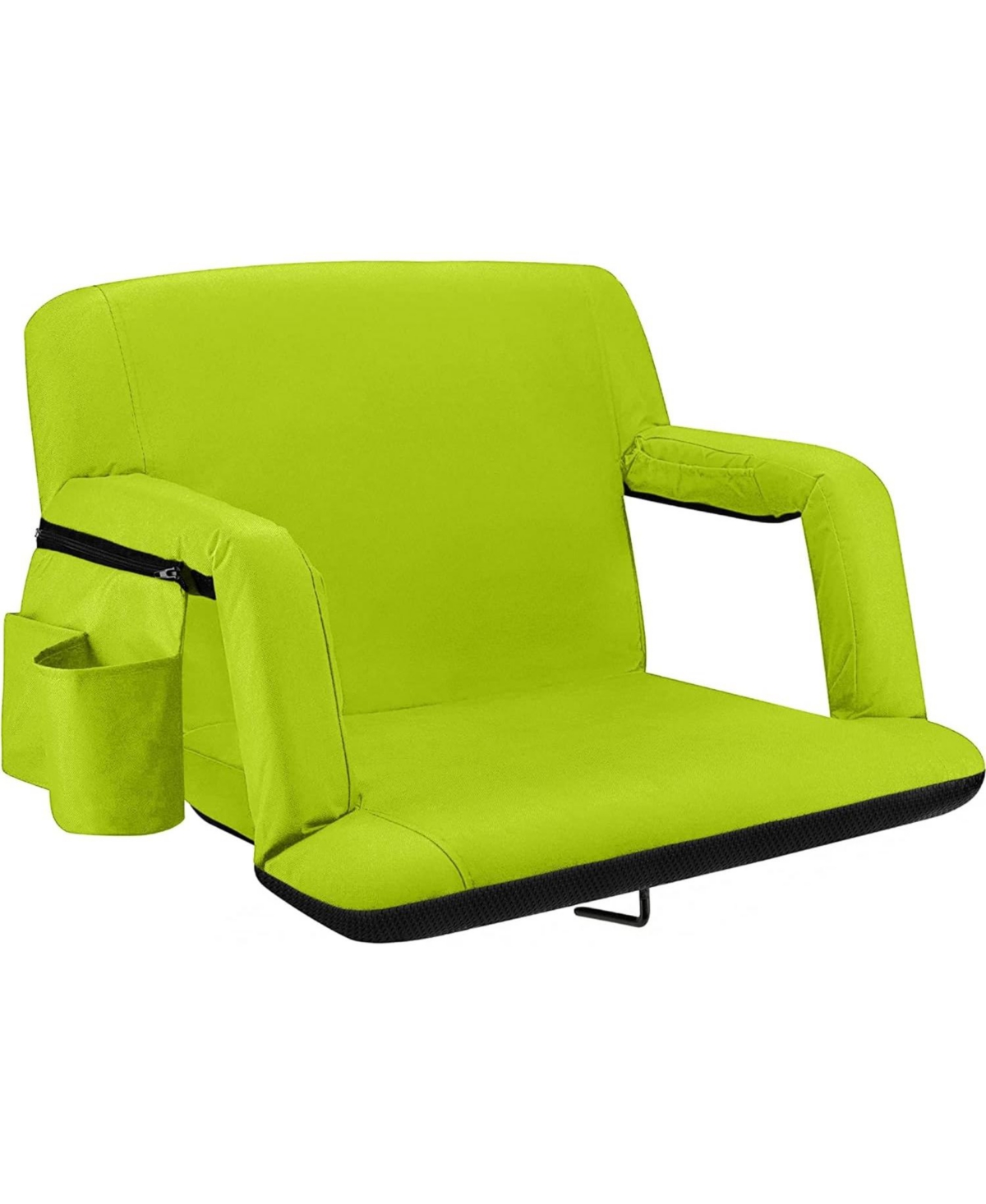 Alpcour Reclining Stadium Seat - Waterproof Foldable Camping Chair with Extra Thick Padding and Wide Back Support