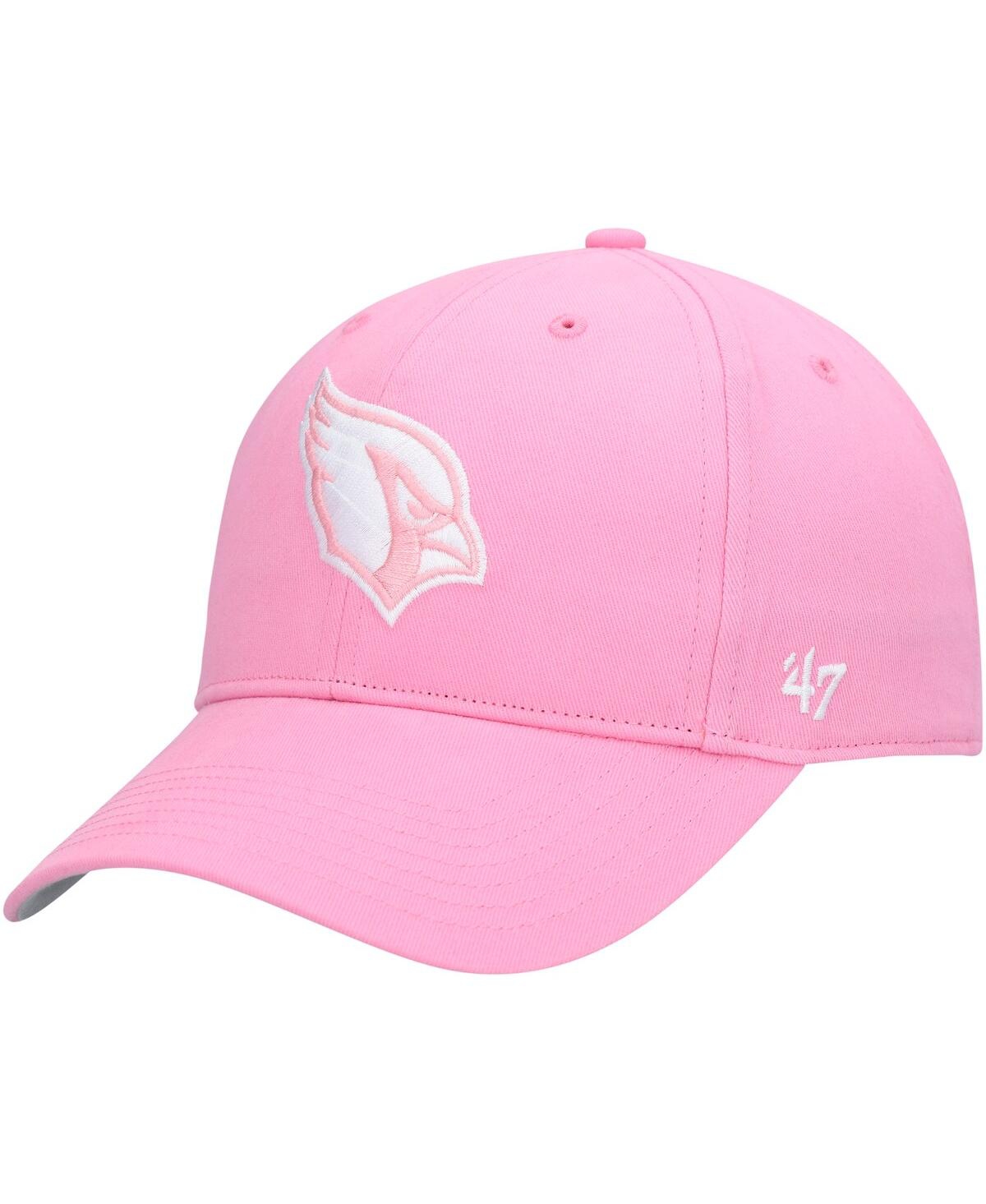 47 Brand Kids' Girls Youth ' Pink Arizona Cardinals Rose Mvp Adjustable Hat