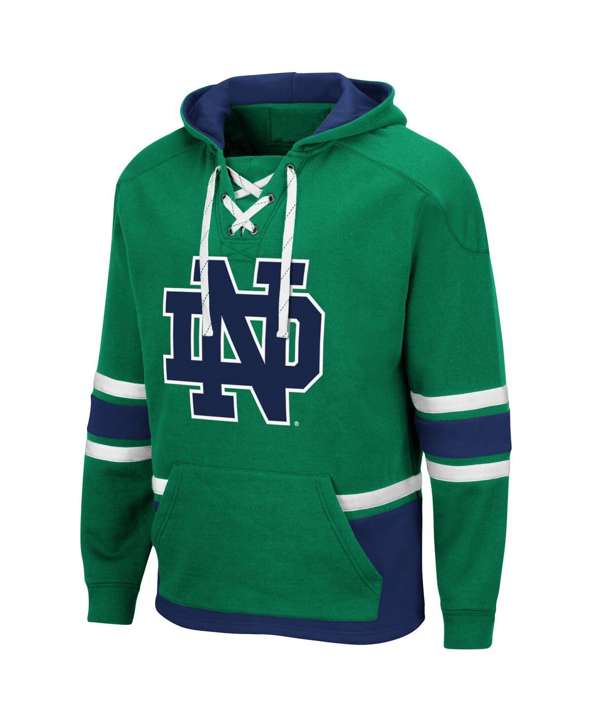 Shop Colosseum Men's  Green Notre Dame Fighting Irish Lace Up 3.0 Pullover Hoodie
