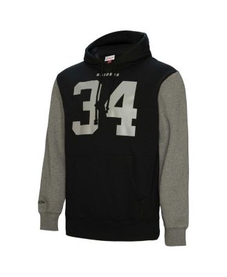 Men's Bo Jackson Black Las Vegas Raiders Retired Player Name and Number Pullover Hoodie