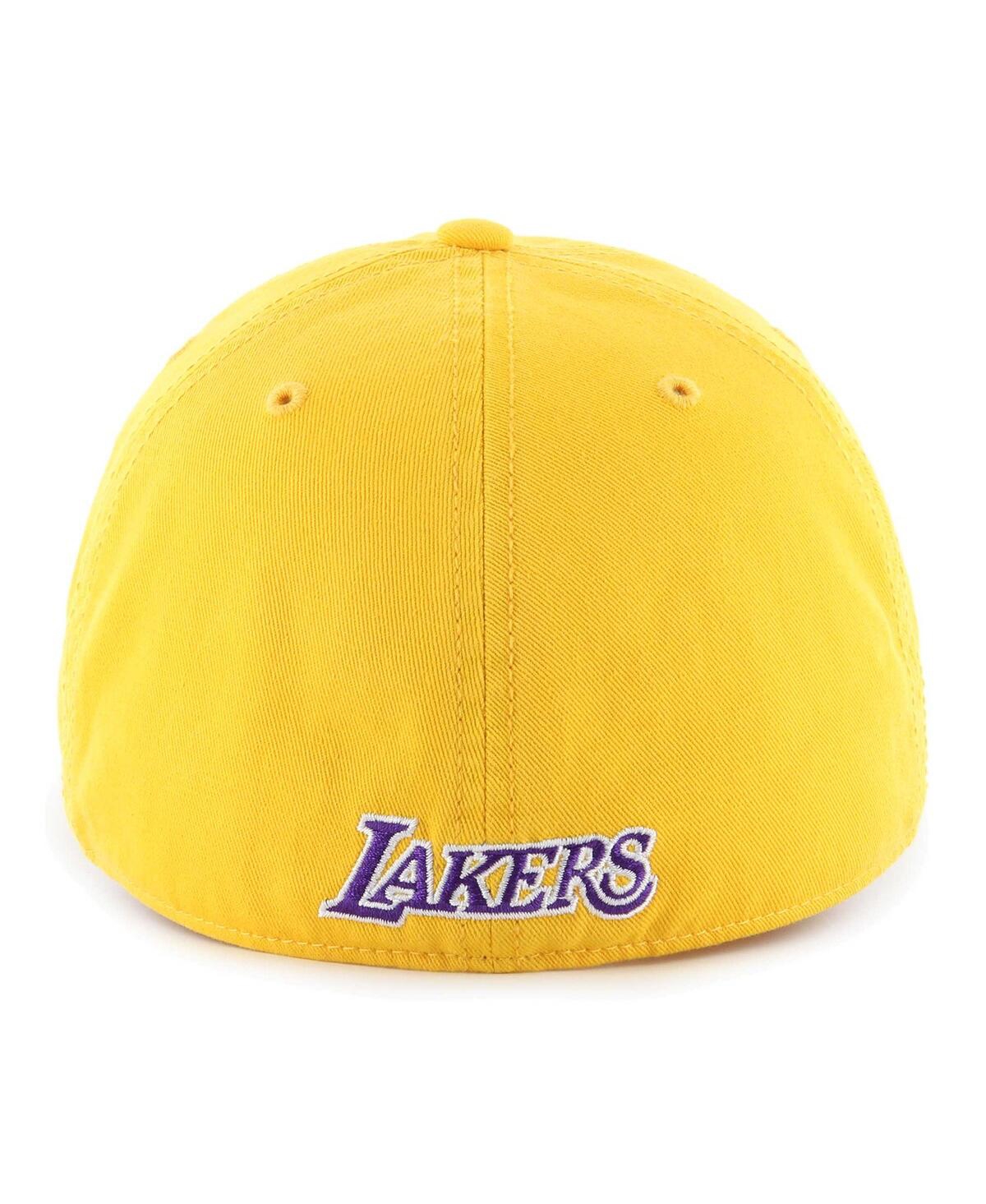 Shop 47 Brand Men's ' Gold Los Angeles Lakers Classic Franchise Fitted Hat