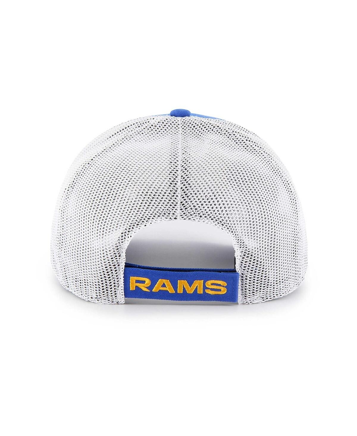 Men's '47 Brand White Los Angeles Rams Drifter Adjustable Trucker Hat - White