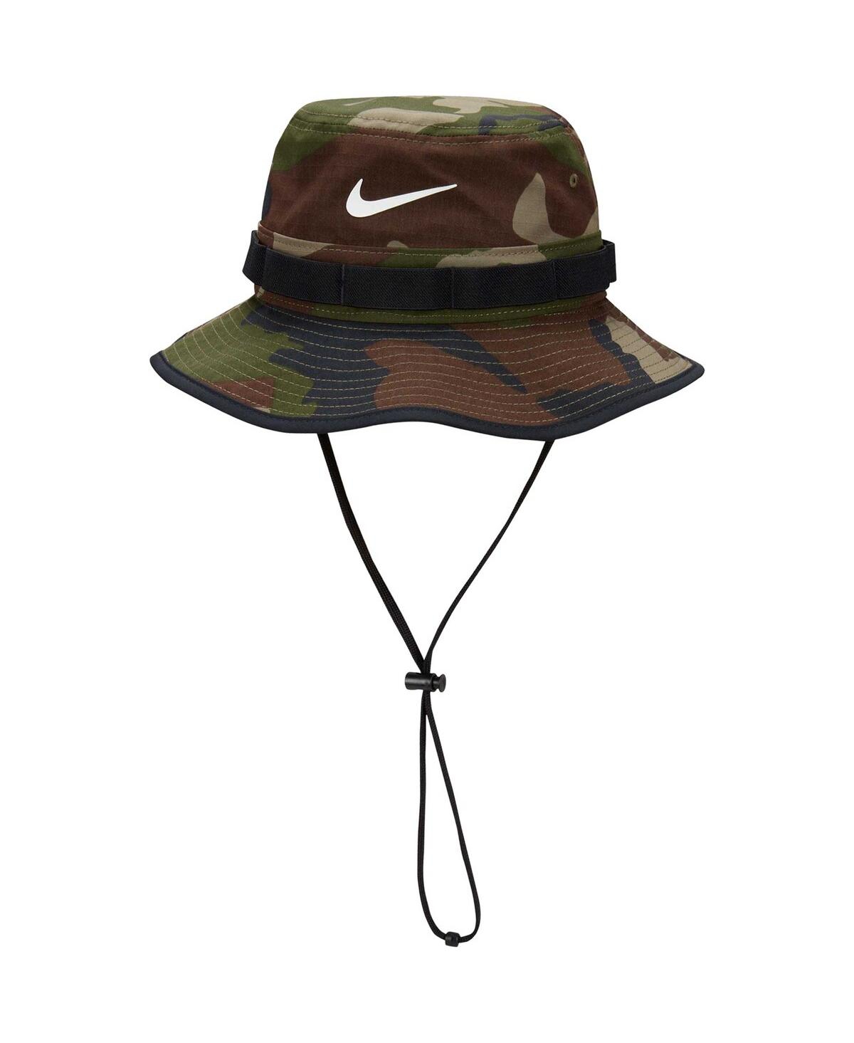 Nike Unisex Dri-fit Apex Camo Print Bucket Hat In Green