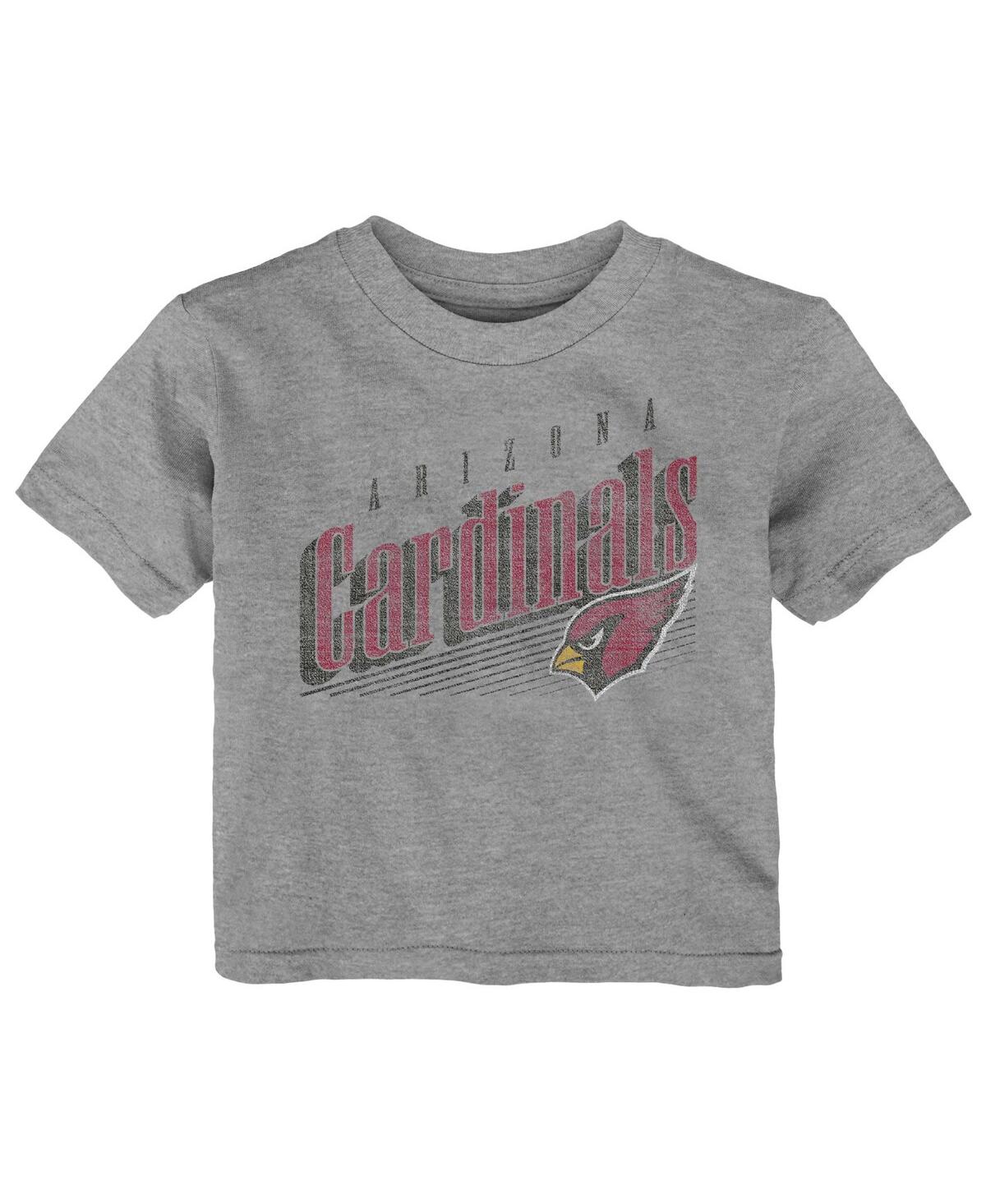Outerstuff Babies' Toddler Boys And Girls Heathered Gray Arizona Cardinals Winning Streak T-shirt