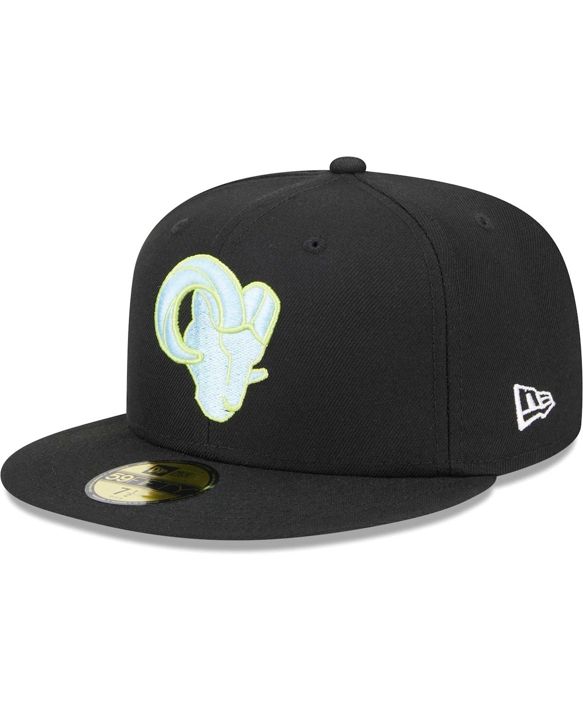 Men's New EraLos Angeles Rams Multi 59FIFTY Fitted Hat - Black