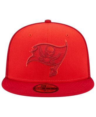 Men's Red Tampa Bay Buccaneers Tri-Tone 59FIFTY Fitted Hat