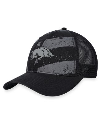 Men's Top of the World Black Arkansas Razorbacks OHT Stealth Trucker ...