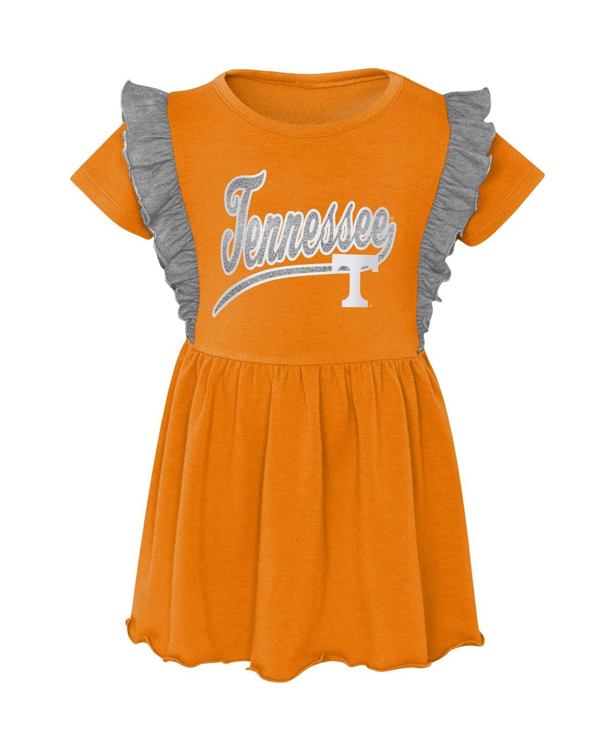 Shop Outerstuff Girls Toddler Tennessee Orange Tennessee Volunteers Too Cute Tri-blend Dress