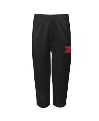 Toddler Boys and Girls Scarlet Nebraska Huskers Two-Piece Red Zone Jersey and Pants Set