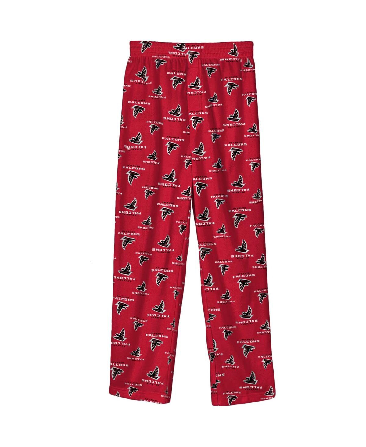 Outerstuff Kids' Big Boys Red Atlanta Falcons Team-colored Printed Pajama Pants