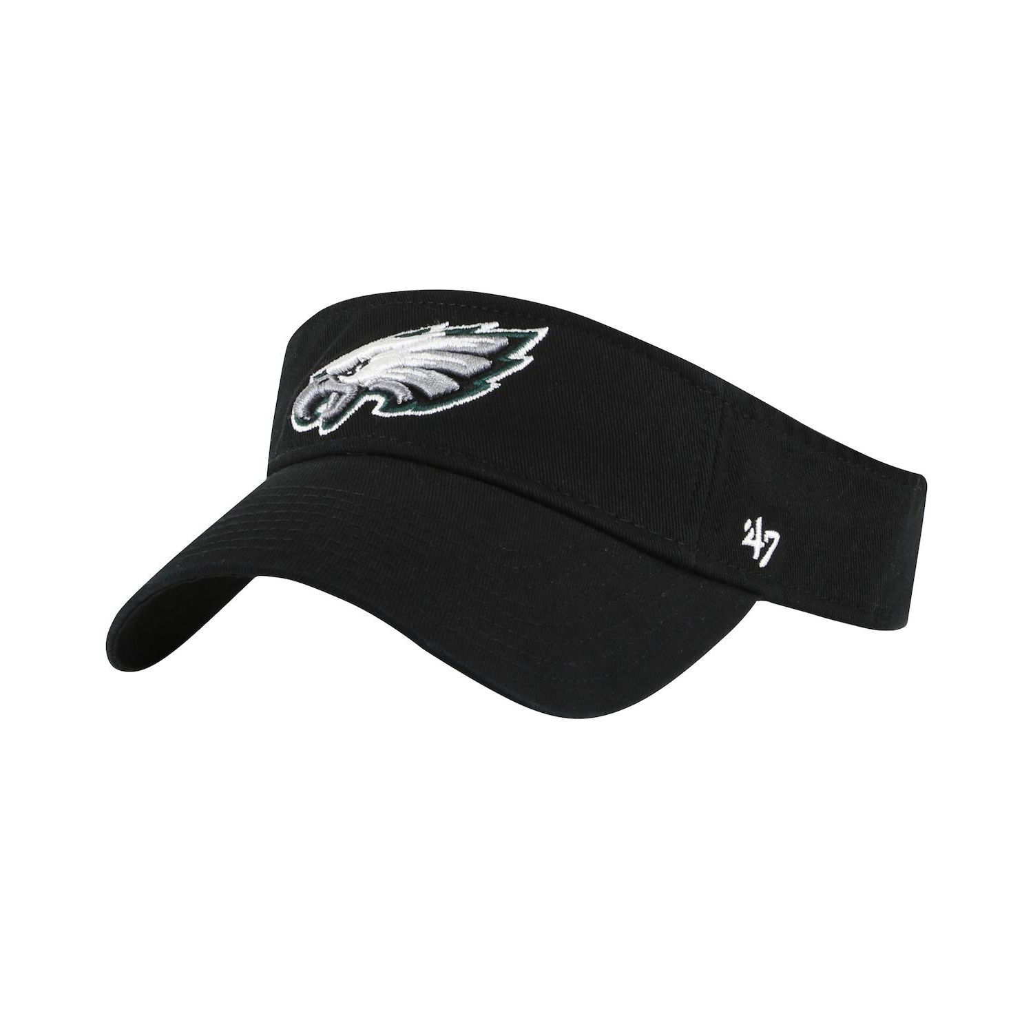 Men's Black Philadelphia Eagles Clean Up Visor