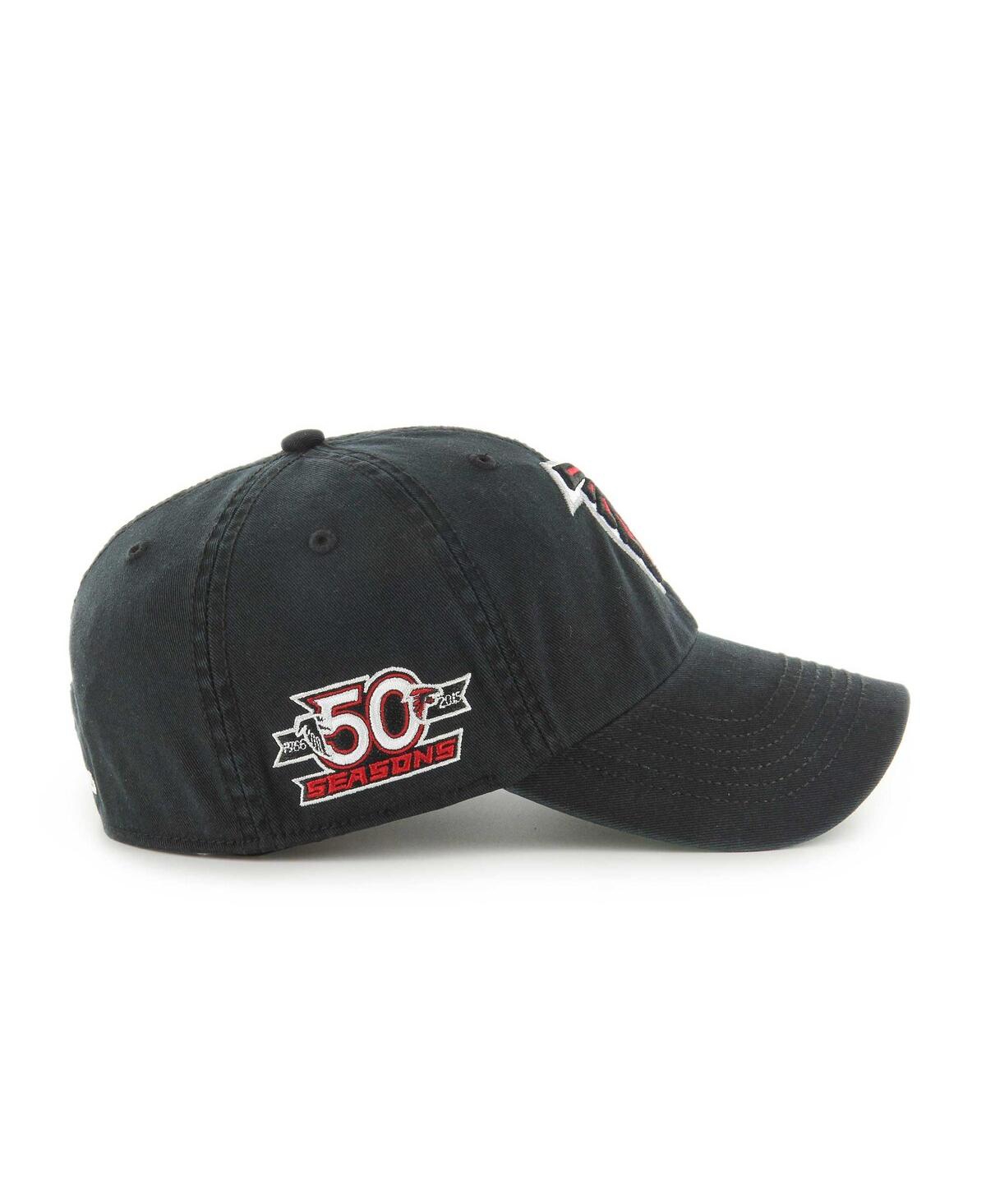 Shop 47 Brand Men's ' Black Atlanta Falcons Sure Shot Franchise Fitted Hat