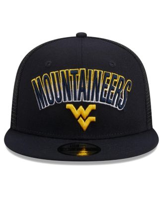Men's Navy West Virginia Mountaineers Grade Trucker 9FIFTY Snapback Hat