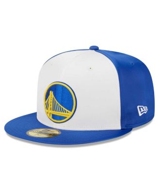 Men's White Golden State Warriors Throwback Satin 59FIFTY Fitted Hat