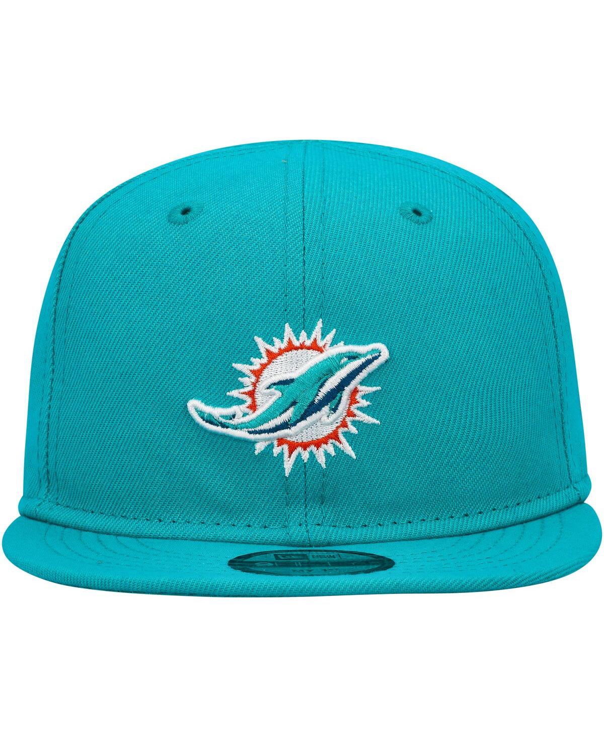New Era Infant Boys And Girls  Aqua Miami Dolphins My 1st 9fifty Snapback Hat In Aqua