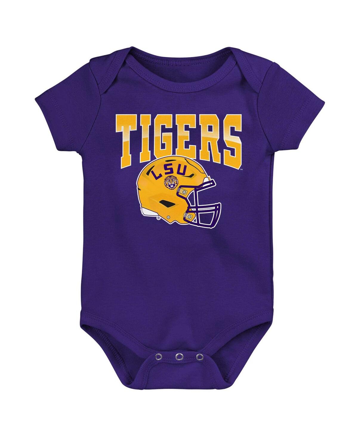 Outerstuff Babies' Infant Boys And Girls Purple Lsu Tigers New Horizon Bodysuit