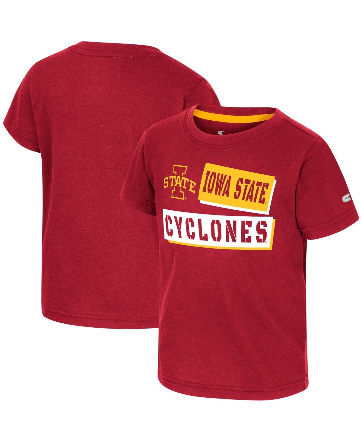 Colosseum Babies' Toddler Boys And Girls  Cardinal Iowa State Cyclones No Vacancy T-shirt