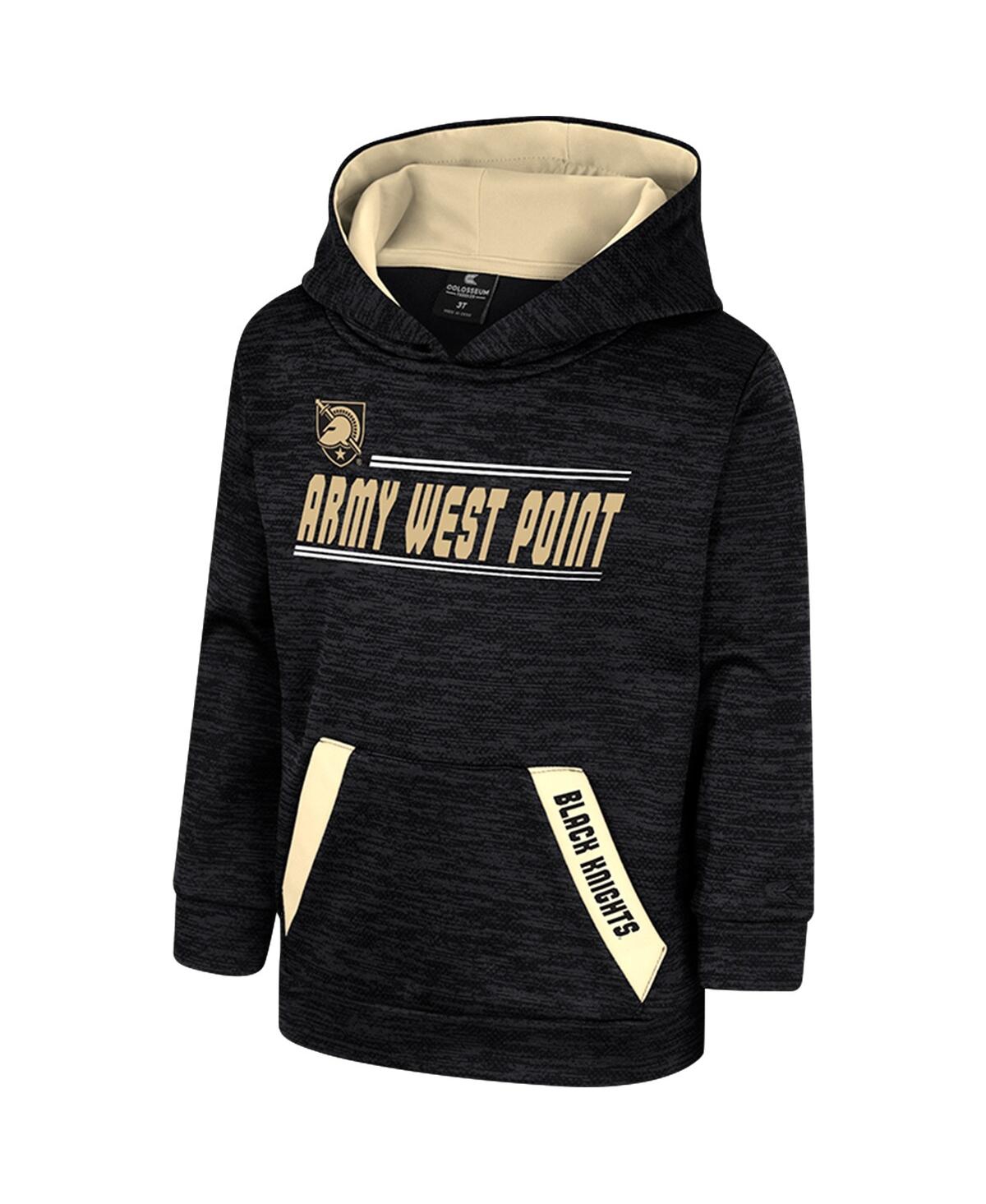 Shop Colosseum Toddler Boys And Girls  Black Army Black Knights Live Hardcore Pullover Hoodie