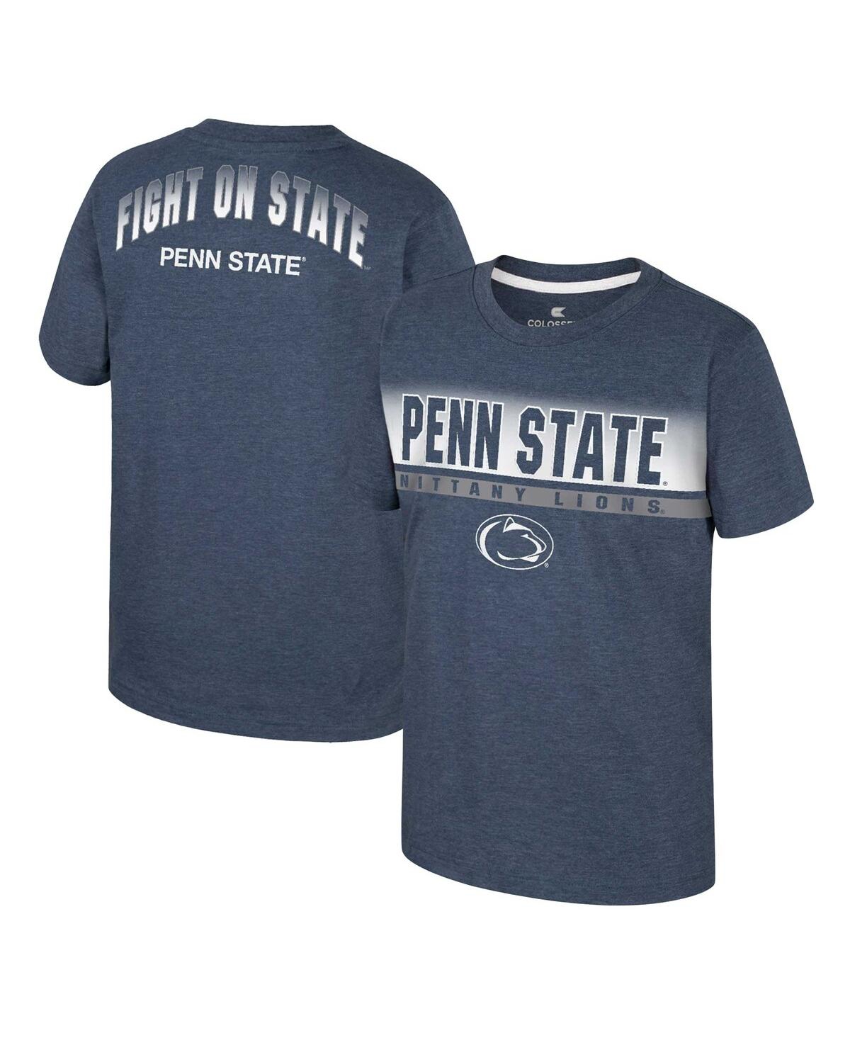 Colosseum Kids' Big Boys  Navy Penn State Nittany Lions Finn T-shirt