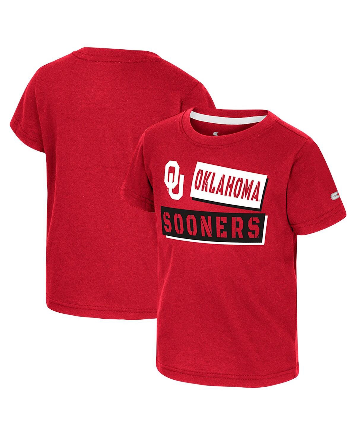 Colosseum Babies' Toddler Boys And Girls  Crimson Oklahoma Sooners No Vacancy T-shirt