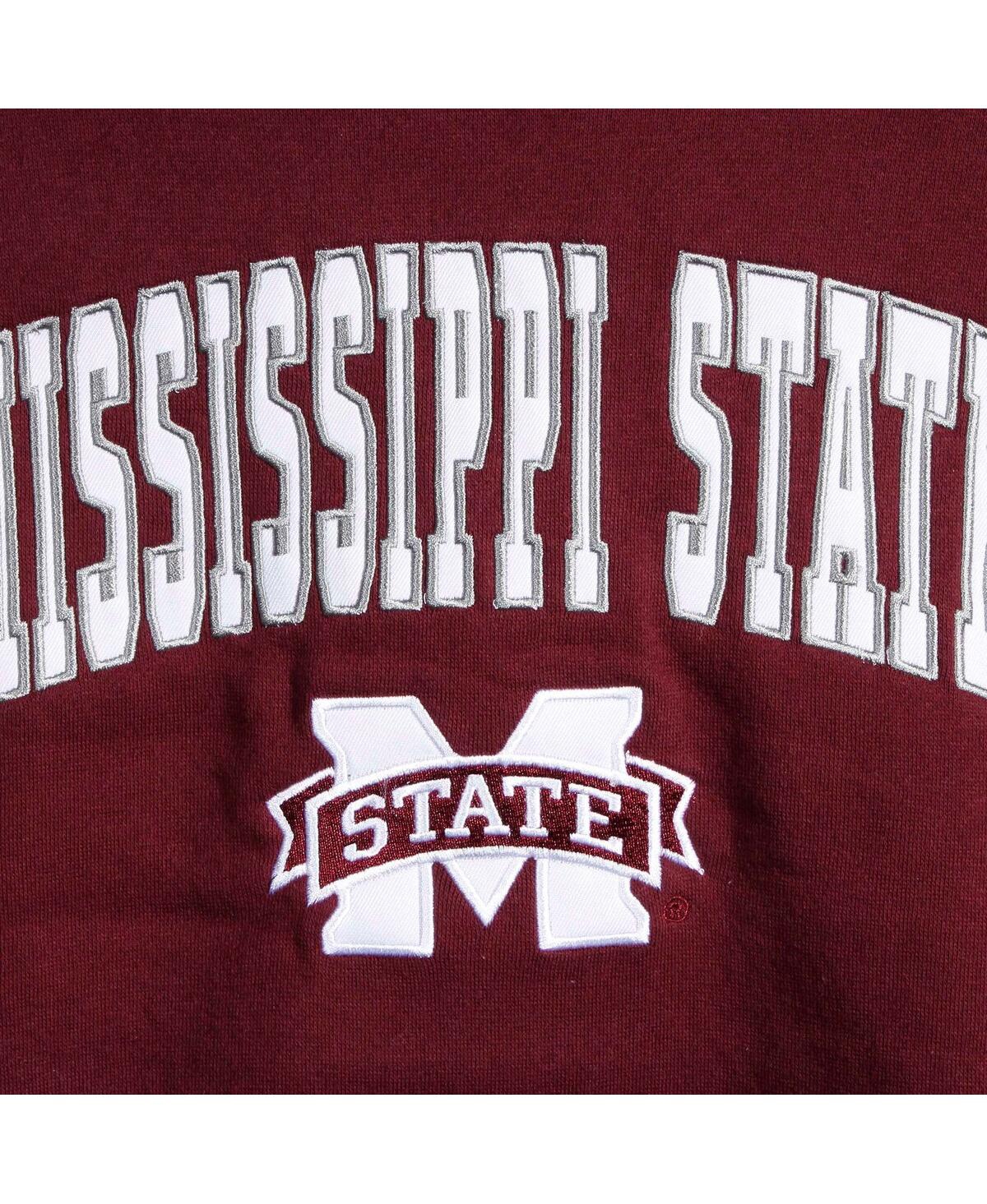 Shop Colosseum Big Boys  Maroon Mississippi State Bulldogs 2-hit Team Pullover Hoodie