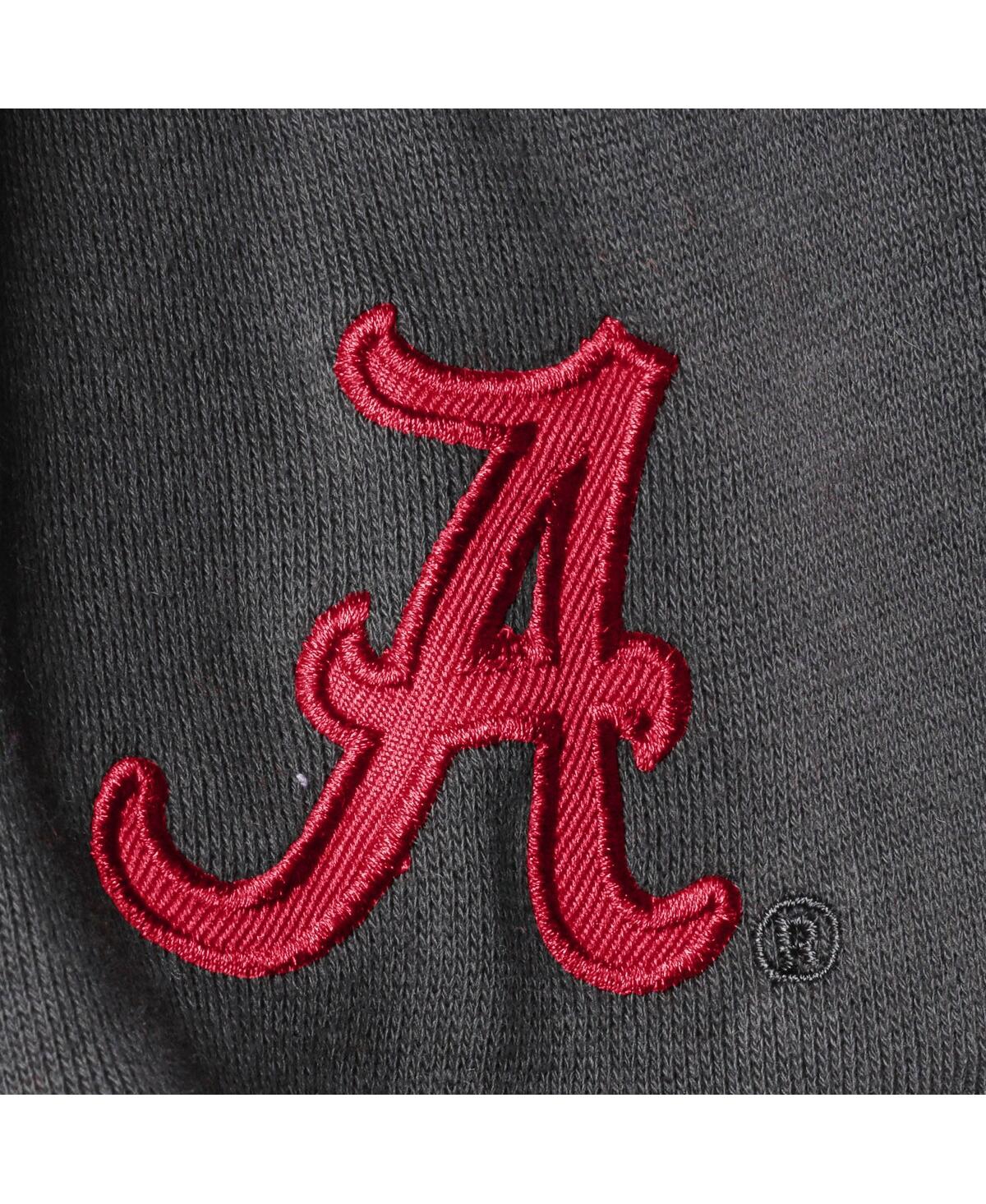 Colosseum Charcoal Alabama Crimson Tide Campanile Pullover Sweatshirt In Charcoal