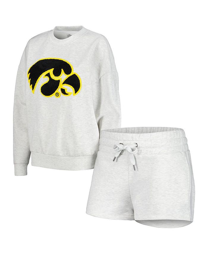 Gameday Couture Women's Ash Iowa Hawkeyes Team Effort Pullover
