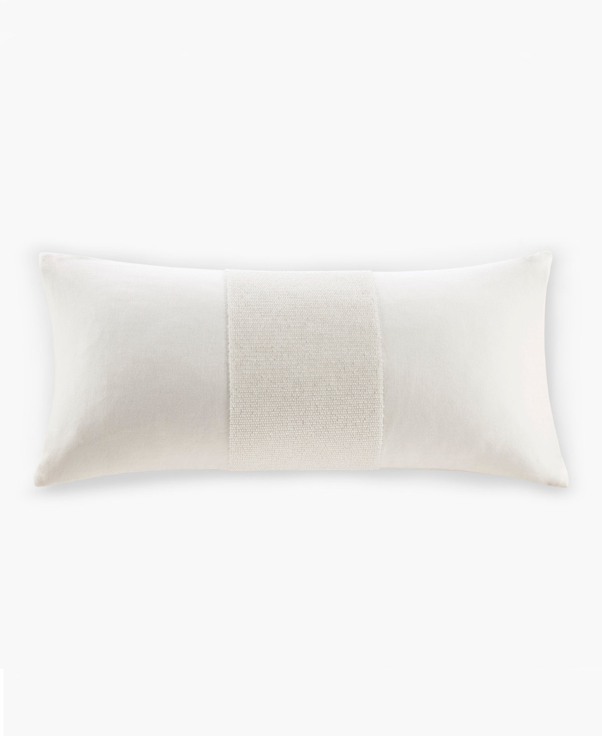 Croscill Canova Decorative Pillow, 12" X 24" In White