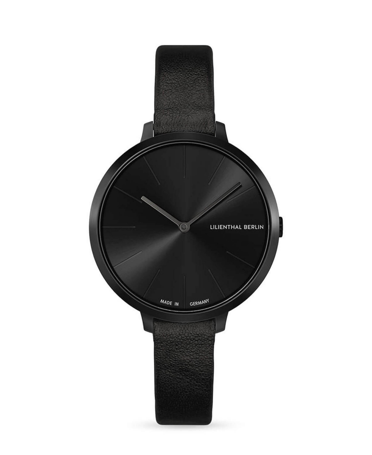 Women's Rosalux Black Sensation Black Leather Watch 30mm - Black