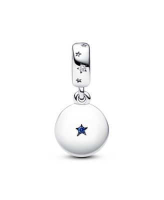 Cubic Zirconia Family Love Double Dangle Charm