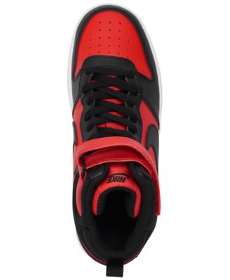 Big Kids Court Borough Mid 2 Adjustable Strap Closure Casual Sneakers from Finish Line