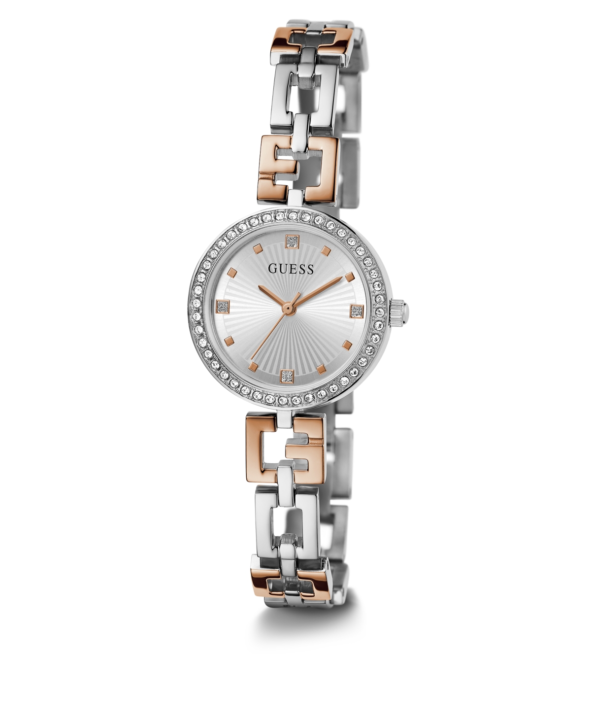 Shop Guess Women's Analog Two-tone Stainless Steel Watch 26mm