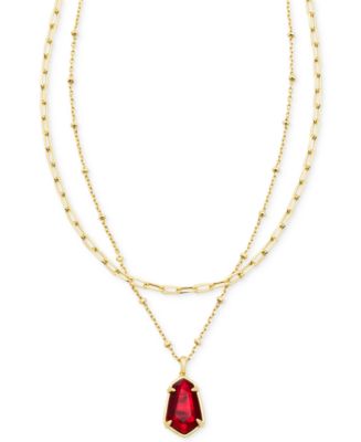 Kendra Scott Alexandria Multi Strand Drusy Pendant Necklace, 17-3/4 ...