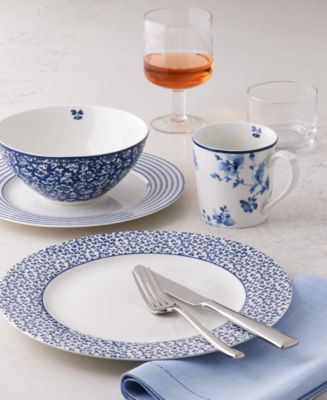 Macy's Laura Ashley Blueprint Dinnerware, Lenox Tuscany Glassware and ...