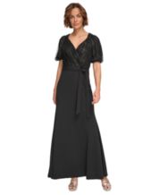 Macy's black tie dresses discount