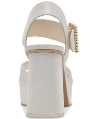Women's Bobby Pearls Ankle-Strap Two-Piece Platform Sandals