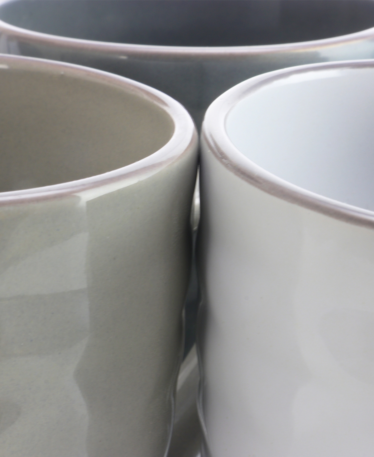Elama Honeysuckle 6 Piece 15 Ounce Mug Set, Assorted Colors